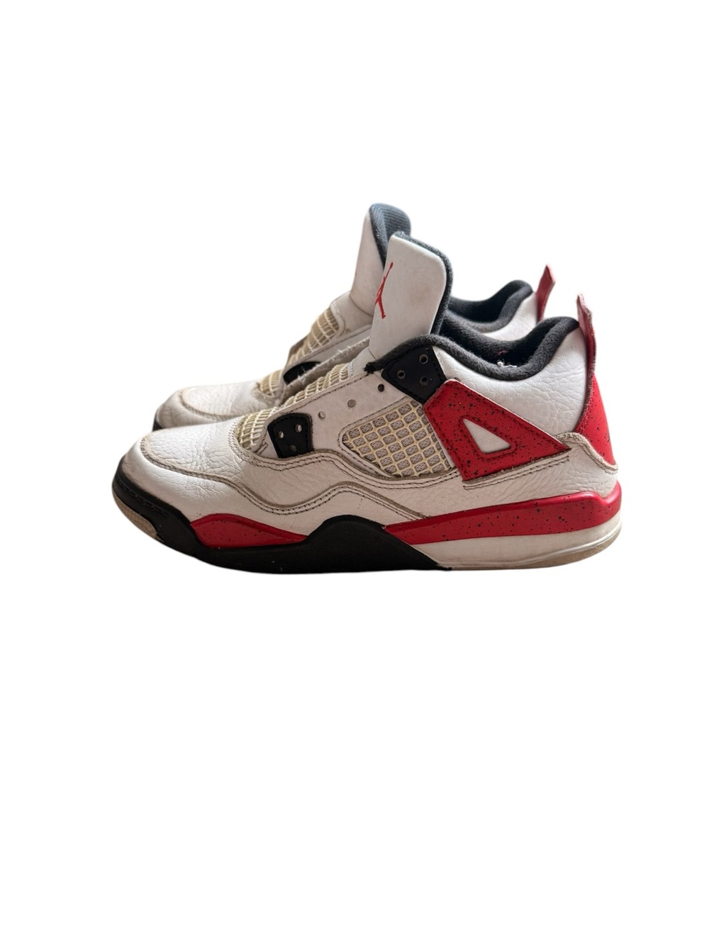 Jordan Kids White, Red and Black Retro Sneakers